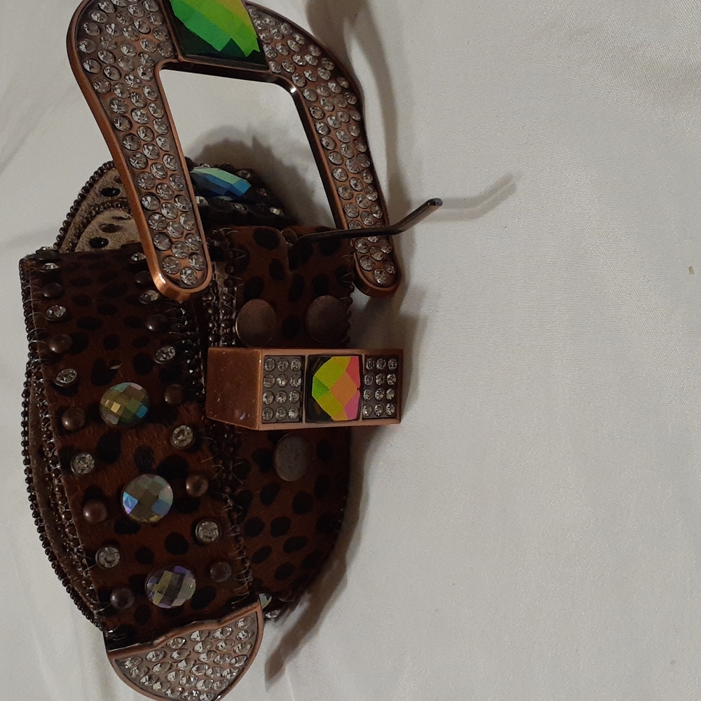 Nocona Western Belt with Rhinestones